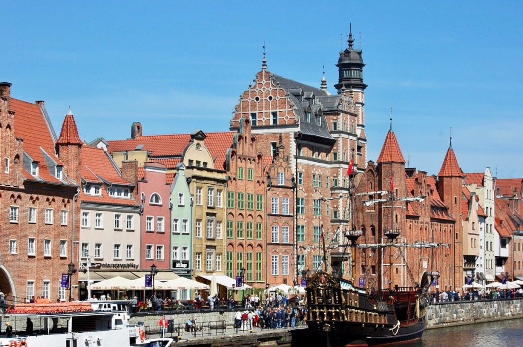 The city center of Gdansk, Poland
