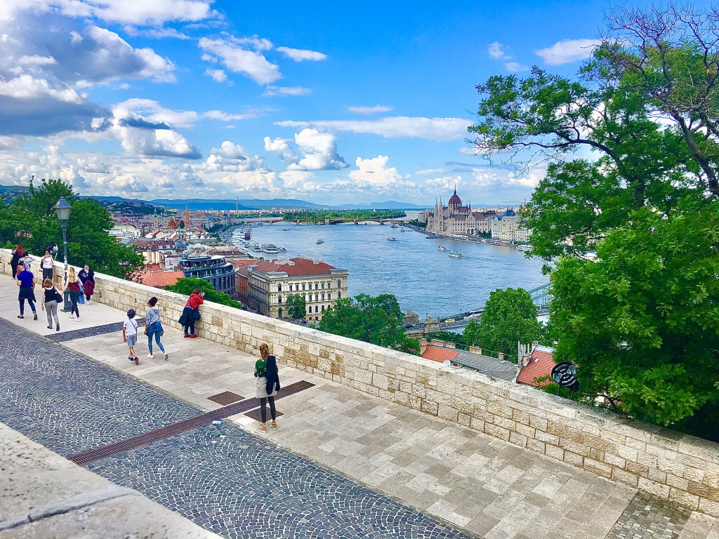 The Danube River flowing through Budapest